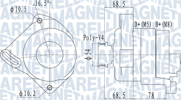 063732094010, Dynamo, Generátor, MAGNETI MARELLI, 1705483, 46231692, 51700669, 46437412, 71783561, 9S51-10346-GA, 46758242, 46758243, 46765842, 46816033, 46830210, 51700670, 51717419, 51718502, 51759994, 51832735, 51859043, 52003537, 71789568, 71794096, 76769376, 0986048630, 102211-8290, 11209432, 12090328, 210485, 218137752, 28-3753, 301349RI, 437691