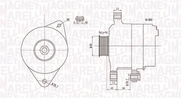 063732112010, Dynamo, Generátor, MAGNETI MARELLI, 100800A008, 1800A008, A003TG3391, A003TG3391ZT, A003TG3391ZT9DM, A3TG3391, A3TG3391AM, A3TG3391ZT, 155579120, 2035298.0, 2261871202, 28-5950, 553921RI, AEG1119, CAL35298, LRA03338, 2035298.1, 553921RIM, CAL35298AS