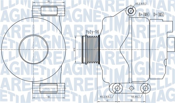 063732132010, Dynamo, Generátor, MAGNETI MARELLI, 1606439580, 51787210, 1608858080, 51829382, 51854103, 51854912, 51855875, 518801703, 51944878, 52003519, 101210-1390, 12090568, 2030220, 2281511202, 2608893, 28-5913, 553434RI, 8EL012241-061, 9090633, 986083250, AEK3301, AL1933, CA2132IR, CAL15489, L83900, LEA0804, 101210-1391, 2030220.0, 2623615A, 28-6948
