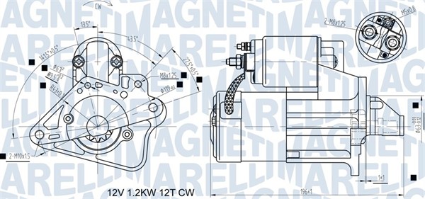 063721524010, Starter, Startér, MAGNETI MARELLI, 7711497302, M000T93381, 8200665520, M000T93381ZZ9, M0T93381, 11040844, 25-4394, 255975, 330066122, 910638, AEY2721, CST35241, LRS02721, 255975M, CST35241GS