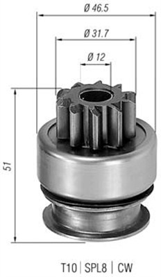 940113020177, Lite tannhjul, starter, Pastorek, startér, MAGNETI MARELLI, 2335420R1, E92Z11350A, F21418X25, M191T12171, 2335420R10, E92Z11350B, M191T13271, M191X13271, SDE335, SDE336, SDE342, 132012