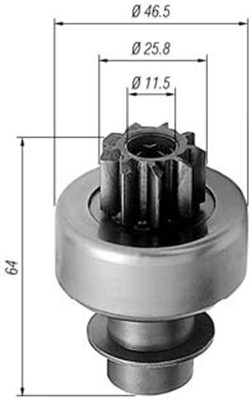 Lite tannhjul, starter - 940113020242 MAGNETI MARELLI - 9945556, 9948346, 085540971010