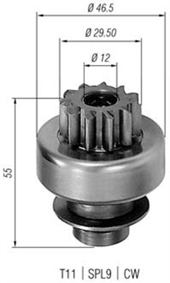 Lite tannhjul, starter - 940113020306 MAGNETI MARELLI