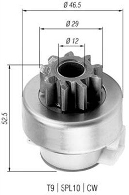 Lite tannhjul, starter - 940113020325 MAGNETI MARELLI - 136257