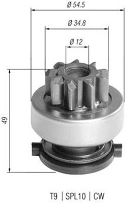 940113020390, Lite tannhjul, starter, Pastorek, startér, MAGNETI MARELLI, 1006209656, 233828