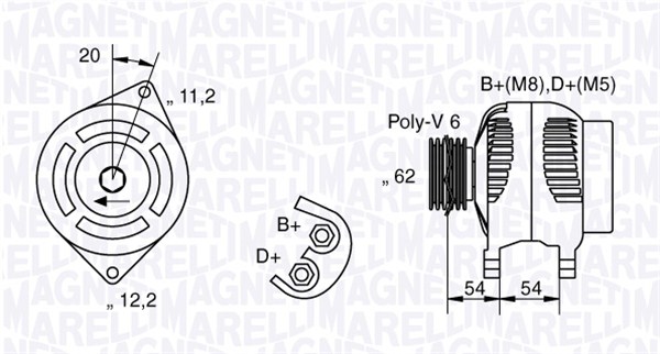 063321807010, Dynamo, Generátor, MAGNETI MARELLI, 46430533, 46445660, 46740243, 46765837, 46763534, 71773260, 0986040631, 20130226, 2030185.0, 210249, 2181611002, 28-2728, 301189RI, 437577, 8EL737209-001, 933403, CA1189IR, CAL30185, DAN634, LEA1071, 2030185.1, 28-4527, 437652, 933455, 986040631, CAL30185AS, LRA01586, 934207, LRA02088