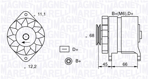 063321112010, Dynamo, Generátor, MAGNETI MARELLI, 4395131, 9516714, A002T32171, 4424346, A2T32171, 4434084, 4478678, 46207928, 46231684, 46231687, 46231751, 46231755, 5920974, 5943452, 5958394, 5958395, 5960292, 5962647, 5967595, 5967596, 5972197, 5976915, 71721160, 7533853, 7541823, 7565558, 7565559, 7575998, 7580207, 7697870
