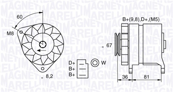 054022384010, Dynamo, Generátor, MAGNETI MARELLI, 1553523, A005T31372, 1571389, A005T31772, 5003898, A005T31773, 5003902, A005T31774, 5003903, A5T31372, 6033117, A5T31772, 72GB10300NA, A5T31773, 72GB10300RA, A5T31774, 75EB10300EA, 76BB10300JA, 81AB103000A, 81AB10300BA, 81AB10300CA, 85FB10300BA, 86AB10300ABA, 86AB10300ACA, 89AB10300GA, 0986033220, 11201531, 118210, 219103552, 23996