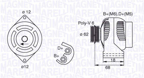 063377490010, Dynamo, Generátor, MAGNETI MARELLI, 1204436, R1530100, 13117341, 6204188, 6204294, 93169032, 93169258, 93180102, 95520875, 9562209, 010748, 0124425100, 102211-8650, 112463, 12048800, 210324, 228.158.1202, 28-4927, 32377490, 440442, 4743, 8EL738211-631, CA1885IR, CAL30163, LRA02809, 0986049530, 102211-8651, 112782, 12049530, 849107