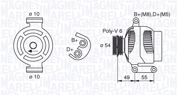 063377494010, Dynamo, Generátor, MAGNETI MARELLI, 1204429, 46835095, 13197578, 51784846, 13256929, 6204213, 6204281, 93185261, 011950, 0986080980, 102211-8622, 12048770, 210550, 228.151.1052, 28-5836, 301934RID, 32437504, 437533, 4745, 8EL738212-231, CA1934IR, CAL15320, DAN506, LRA03224, 011993, 12090130, 439539, 9459, CAL15320AS, DAN1033