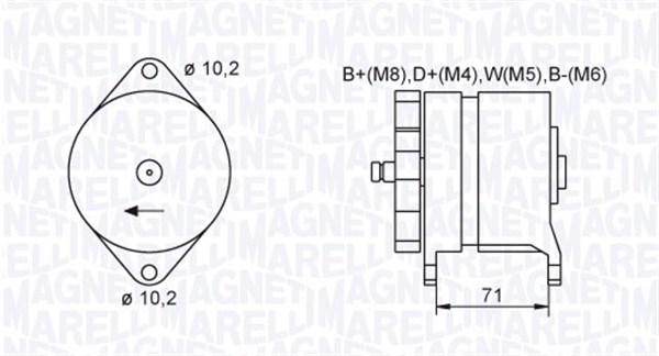 063731438010, Dynamo, Generátor, MAGNETI MARELLI, 1105368, 42498669, 5001018867, 500061302, 7700308989, 98424452, 98424453, 98424739, 98424748, 98449163, 0986036240, 118628, 120468123, 19025101, 20101506BN, 210297, 301438RI, 436434, 481801, 532101754, 860560, 8EL737633-001, 936240, 9936240, CA1438IR, CAL10605, IA9432, LRB00100, 0986039340, 301438RIB