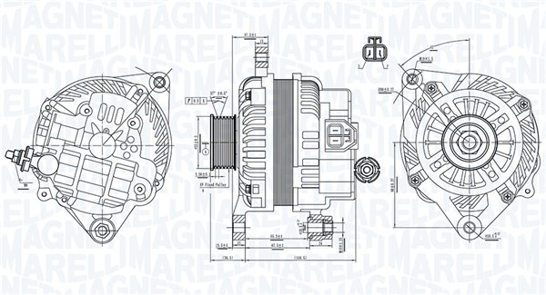 Dynamo - 063731898010 MAGNETI MARELLI - A002TC0091, ZJ01-18-300, A2TC0091