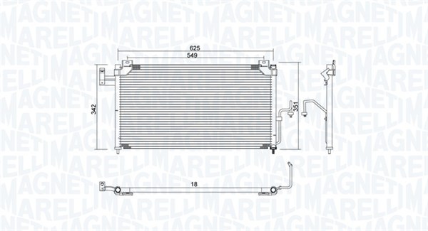 350203939000, Kondensator, klimaanlegg, Kondenzátor, klimatizace, MAGNETI MARELLI, B25F-61-464, B25F-61-480, B25F-61-480A, B25F-61-480B, B25H-61-480, B25H-61-480A, B25H-61-480B, B25P-61-480, B25P-61-480A, B25P-61-480B, B2YF-61-48Z, 0825.3011, 27005147, 35386, 40059, 818087, 8FC351300-471, 94720, MZ5147