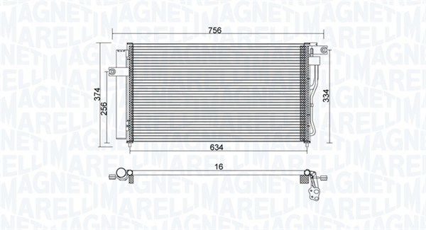 350203953000, Kondensator, klimaanlegg, Kondenzátor, klimatizace, MAGNETI MARELLI, 97606-1E000, 97606-1E002, 0828.3043, 35798, 43411, 812668, 82005178, 8FC351303-171, 940360, 991317, AC438000P, DCN41009, HY5178D