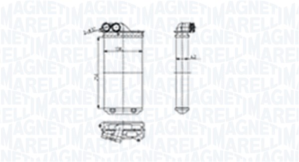 350218460000, Varmeveksler, kupeoppvarming, Výměník tepla, vnitřní vytápění, MAGNETI MARELLI, 6448K9, 0603.3013, 09006232, 1.18.12705, 54305, 71154, 812234, 8FH351511-524, 93829, AH245000S, CNA6232