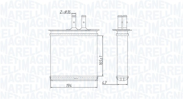 350218493000, Varmeveksler, kupeoppvarming, Výměník tepla, vnitřní vytápění, MAGNETI MARELLI, 46721123, 46721212, 0604.3007, 1.18.12685, 17006150, 53204, 71442, 812145, 8FH351313-351, 93551, DRR09060, FTA6150