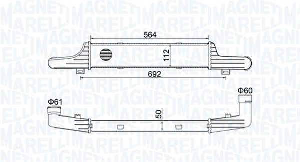 351319204330, Intercooler, Chladič turba, MAGNETI MARELLI, A2105000400, A2105001300, A2105001700, 0706.3017, 30004224, 30419, 718.001, 817905, 8ML376723-131, 96860, MSA4224