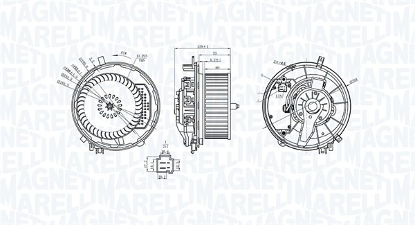 069412245010, Kupévifte, Vnitřní ventilátor, MAGNETI MARELLI, 5Q1819021, 5Q1819021B, 5Q1819021E, 5Q1819021H, 0335774, 0599.1211, 1.16.12156, 302.203, 715269, 87256, AB419000S, K92191, VN8399