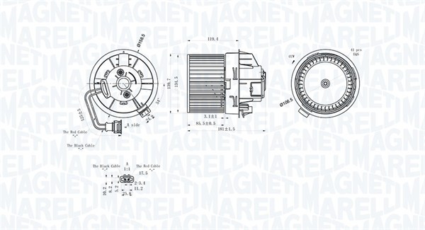 069412298010, Kupévifte, Vnitřní ventilátor, MAGNETI MARELLI, 272106600R, 4373773, 715342, 87360, RT8633
