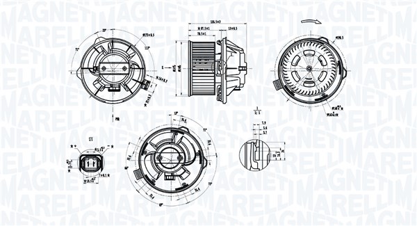 069412389010, Kupévifte, Vnitřní ventilátor, MAGNETI MARELLI, 6441N7, 0599.1090, 09008289, 34075, 698539, 87065, CN8289, DEA07011