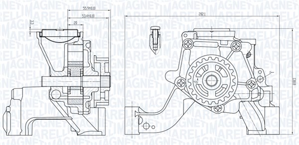 351516000081, Oljepumpe, Pumpa olej., MAGNETI MARELLI, 1762416, CM5G6600DC, CM5Z6600B, CM5Z6B651A, E3BG6600DC, FE178485, LP2307, MOTOP8374, OP380