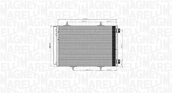 350203822000, Kondensator, klimaanlegg, Kondenzátor, klimatizace, MAGNETI MARELLI, 3637002, 6455EK, 6455HF, 6455HG, 96508940, 0808.3018, 1.30.0840.PD, 35779, 40005291, 43298, 818015, 8FC351303-661, 940055, AC466000S, DCN07013, PEA5291D