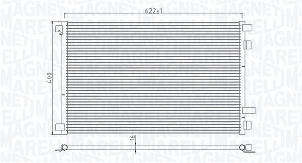 350203932000, Kondensator, klimaanlegg, Kondenzátor, klimatizace, MAGNETI MARELLI, 8200115543, 0809.3029, 1.30.0500.P, 35449, 43005305, 43100, 817608, 8FC351301-561, 94626, AC360001S, DCN23012, RTA5305