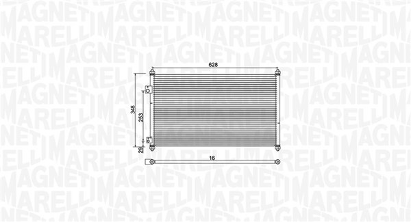 350203933000, Kondensator, klimaanlegg, Kondenzátor, klimatizace, MAGNETI MARELLI, 80110-S5A-003, 80110-S5A-T01, 80110-S6A-901, 0819.3009, 25005202, 35663, 40708, 812713, 8FC351330-401, 94771, DCN40018, HD5202