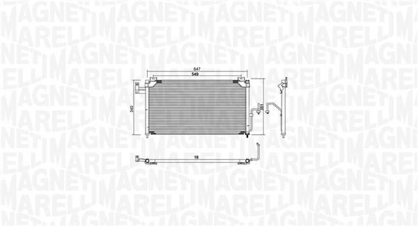 350203939000, Kondensator, klimaanlegg, Kondenzátor, klimatizace, MAGNETI MARELLI, B25F-61-464, B25F-61-480, B25F-61-480A, B25F-61-480B, B25H-61-480, B25H-61-480A, B25H-61-480B, B25P-61-480, B25P-61-480A, B25P-61-480B, B2YF-61-48Z, 0825.3011, 27005147, 35386, 40059, 818087, 8FC351300-471, 94720, MZ5147
