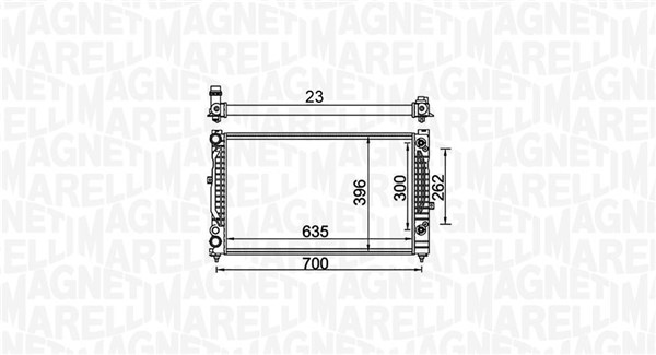 350213157600, Radiator, motorkjøling, Chladič, chlazení motoru, MAGNETI MARELLI, 4B0121251AG, 4B0121251T, 8D0121251AS, 8D0121251BC, 8D0121251BE, 8D0121251C, 8D0121251M, 8D0121251T, 0110.3008, 03002122, 102.017/A, 1.41.2034.132, 529504A, 60499, 731755, 8MK376716-621, AIA2122, CR132000S, DRM02030, DRM32056