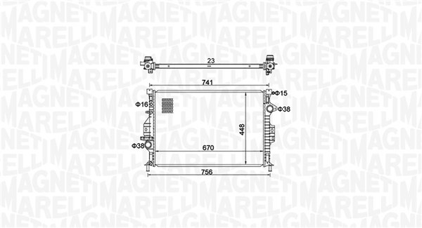 350213157700, Radiator, motorkjøling, Chladič, chlazení motoru, MAGNETI MARELLI, 1377541, 30792221, CV618005TB, LR000583, 1493771, 31261104, LR006714, 1773041, 31368059, LR039623, 1778037, 31368362, 1805529, 36000105, 36002413, 50411073, 6G918005AB, 6G918005AD, 6G918005AC, CV6Z8005U, CV618005TA, CV6Z8005T, 0105.3107, 110.161/A, 1.40.20917.126, 18002425, 53812A, 65615A, 701536, 8MK376787-121