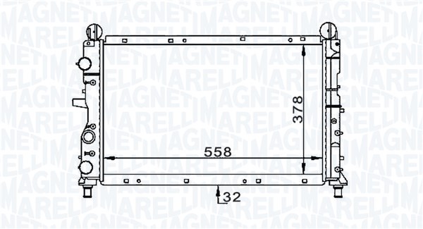 350213168900, Radiator, motorkjøling, Chladič, chlazení motoru, MAGNETI MARELLI, 71735347, 71735362, 7611159, 7635141, 7655947, 7736950, 7766965, 82440263, 0104.3068, 109.034/A, 1.40.23104.534, 17002066, 54502, 61847, 731159, 8MK376707-001, FT2066, 0104.3084, 109.035/A, 17002095, 8MK376720321, FT2095, FTA2096
