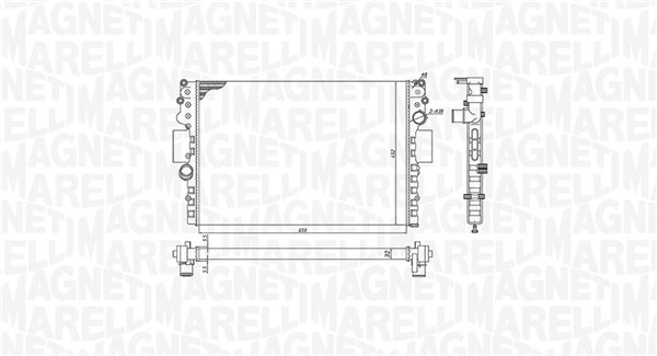 350213183800, Radiator, motorkjøling, Chladič, chlazení motoru, MAGNETI MARELLI, 504045487, 504045489, 504084141, 0204.2020, 114.068, 28002056, 53614A, 61981, 734448, 8MK376774-421, DRM12006, IV2056