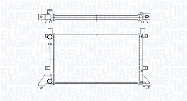 Radiator, motorkjøling - 350213189400 MAGNETI MARELLI - 2D0121253, 8MK376719701, 2D0121253B