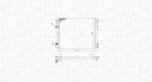 350213195200, Radiator, motorkjøling, Chladič, chlazení motoru, MAGNETI MARELLI, 21400-00QAX, 6001545765, 7700428082, 7700428658, 7711134332, 7711134408, 7711368062, 8200033831, 8200049080, 8200156548, 8200343476, 0109.3072, 123.056, 1.40.15672.523, 43002270, 58148, 58217, 732721, CR35000S, DRM23015, RTA2270