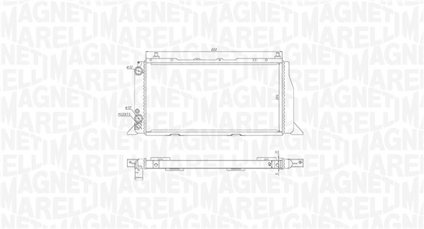 350213406000, Radiator, motorkjøling, Chladič, chlazení motoru, MAGNETI MARELLI, 893121251, 0110.2091, 03002026, 102.001/A, 54603, 60487, 819260, 8MK376714-471, AI2026, DRM02013
