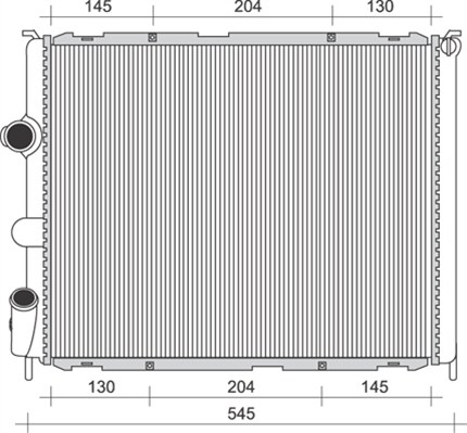 Radiator, motorkjøling - 350213989000 MAGNETI MARELLI - 7700430143, 7700430648, 7701499884
