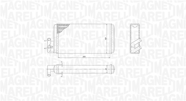 350218403000, Varmeveksler, kupeoppvarming, Výměník tepla, vnitřní vytápění, MAGNETI MARELLI, 431819031, 431819031A, 431819031B, 443819030, 443819031, 443819031A, 443819031B, 443819031C, 443819031D, 03006052, 0610.2003, 1.18.12236, 50602, 70220, 812068, 8FH351311-621, 93500, AI6052, DRR02001