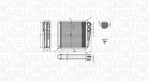 350218423000, Varmeveksler, kupeoppvarming, Výměník tepla, vnitřní vytápění, MAGNETI MARELLI, 1K0819031, 1K0819031A, 1K0819031B, 1K0819031D, 0610.2009, 1.18.12348, 54271, 58006229, 70228, 812254, 8FH351315-781, 93881, AH208000S, VNA6229