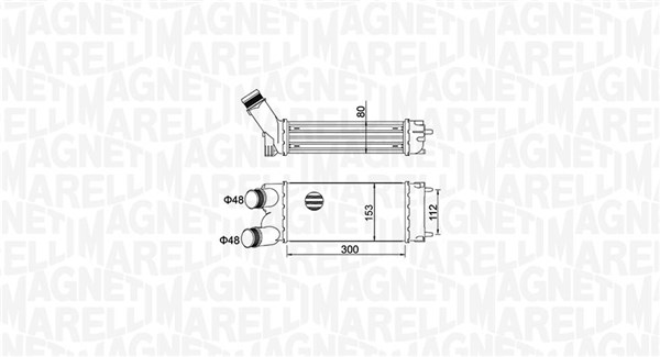 351319204700, Intercooler, Chladič turba, MAGNETI MARELLI, 0384L9, 0708.3002, 30479, 40004337, 706.030, 818866, 8ML376777-421, 96584, PEA4337
