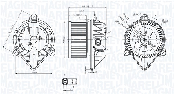 Kupévifte - 069412399010 MAGNETI MARELLI - 7701046058, 0599.1080, 34059