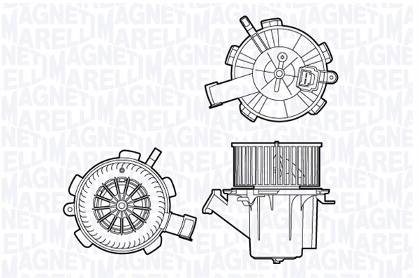 069412706010, Kupévifte, Vnitřní ventilátor, MAGNETI MARELLI, A4518300108, A4518301600, A4518350007, A451835000728, 1.16.12134, 2911773, 334.014, 34198, 87208, 884578, 8EW351040-641, AB132000P, K92199, MC8018, AB132000S