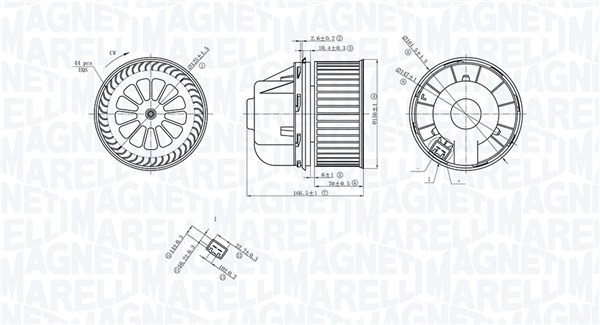 069412729010, Kupévifte, Vnitřní ventilátor, MAGNETI MARELLI, 1253201, 1326642, 1362640, 3M5H18456AB, 3M5H18456AC, 3M5H18456AD, 0599.1187, 1.16.12150, 1887773, 310.093, 34036, 715245, 87245, 8EW351150-591, AB247000P, DEA10053, FD8613, K92156