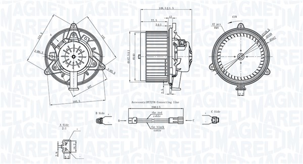 069412742010, Kupévifte, Vnitřní ventilátor, MAGNETI MARELLI, 13263279, 1845712, 0820773, 34201, 87248, 884549, AB316000S