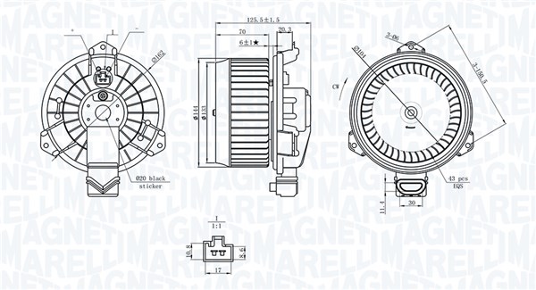 Kupévifte - 069412749010 MAGNETI MARELLI - 87103-0D110, 87103-0D111, 87103-52120
