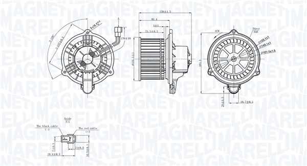 069412752010, Kupévifte, Vnitřní ventilátor, MAGNETI MARELLI, 97113-2L000, 1.16.12318, 312024, 34274, 715260, 8355773, 87820, 8EW351040-541, AB126000P, HY8553, K92187