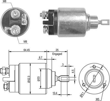 940113050011, Innslag, starter, Elektromagnetický spínač, startér, MAGNETI MARELLI, 0001106062, 139075, 2339304006, 2339304007, 2339304019, 2339304023, 2339304068, 2339304069