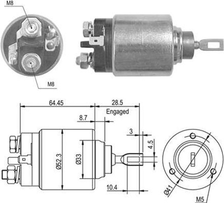 940113050013, Innslag, starter, Elektromagnetický spínač, startér, MAGNETI MARELLI, 139019, 2339304003