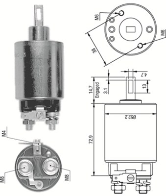 Innslag, starter - 940113050276 MAGNETI MARELLI - 211437504, 8942284530, 211447009