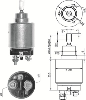 940113050327, Innslag, starter, Elektromagnetický spínač, startér, MAGNETI MARELLI, 9936660, 0331303006, 131143, 9000081005, 0331303026, 0331303049, 0331303058, 0331303153, 0331303156, 0331303506, 0331303653, 2339303284, 2339303296, 9330081065